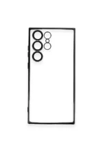 Uray store Samsung Galaxy S23 Ultra Kılıf Razer Lensli Silikon - Siyah - Görsel 3