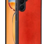 Uray store Samsung Galaxy S24 FE Kılıf Aras Deri Kapak - Kırmızı