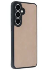 Uray store Samsung Galaxy S24 FE Kılıf Aras Deri Kapak - Pudra - Görsel 2