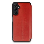 Uray store Samsung Galaxy S24 FE Kılıf Flip Cover - Kırmızı
