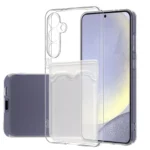Uray store Samsung Galaxy S24 FE Kılıf Kart Şeffaf Silikon - Şeffaf