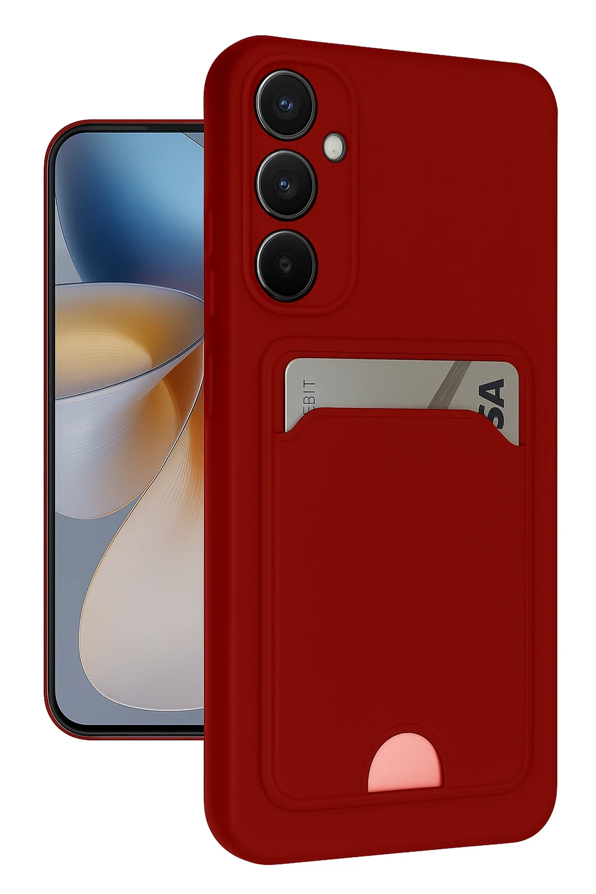 newface-samsung-galaxy-s24-fe-kilif-kelvin-kartvizitli-silikon-kirmizi-default Uray store Samsung Galaxy S24 FE Kılıf Kelvin Kartvizitli Silikon - Kırmızı - Görsel 1