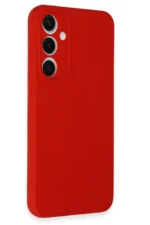 Uray store Samsung Galaxy S24 FE Kılıf Nano içi Kadife Silikon - Kırmızı - Görsel 2