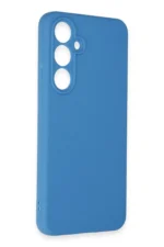 Uray store Samsung Galaxy S24 FE Kılıf Nano içi Kadife Silikon - Mavi - Görsel 4