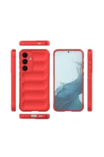 Uray store Samsung Galaxy S24 FE Kılıf Optimum Silikon - Kırmızı - Görsel 2