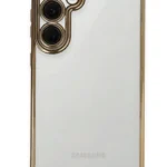 Uray store Samsung Galaxy S24 FE Kılıf Razer Lensli Silikon - Gold