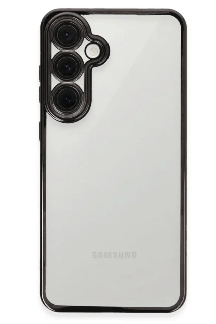 Uray store Samsung Galaxy S24 FE Kılıf Razer Lensli Silikon - Siyah