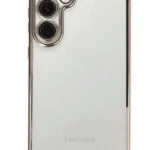 Uray store Samsung Galaxy S24 FE Kılıf Razer Lensli Silikon - Titanyum Gri