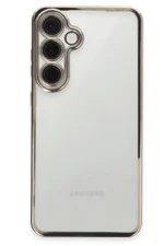Uray store Samsung Galaxy S24 FE Kılıf Razer Lensli Silikon - Titanyum Gri
