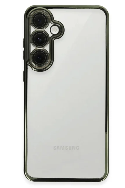Uray store Samsung Galaxy S24 FE Kılıf Razer Lensli Silikon - Yeşil