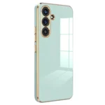 Uray store Samsung Galaxy S24 FE Kılıf Volet Silikon - Açık Yeşil