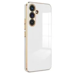 Uray store Samsung Galaxy S24 FE Kılıf Volet Silikon - Beyaz