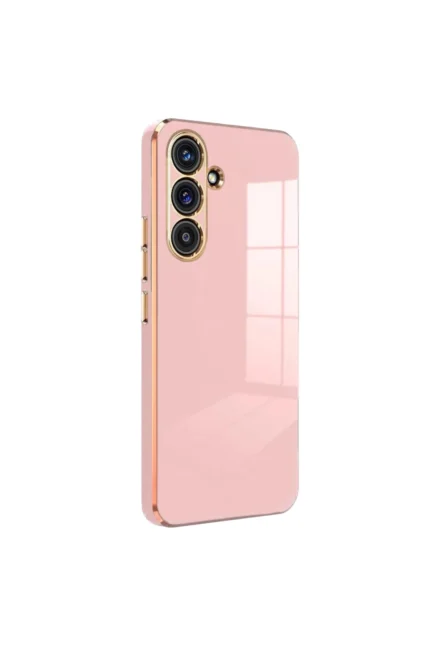 Uray store Samsung Galaxy S24 FE Kılıf Volet Silikon - Pembe