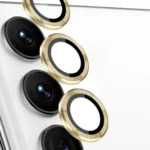Uray store Samsung Galaxy S24 FE Raze Metal Kamera Lens - Sarı
