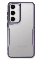 Uray store Samsung Galaxy S24 Kılıf Boyi Silikon Kapak - Derin Mor