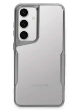 Uray store Samsung Galaxy S24 Kılıf Boyi Silikon Kapak - Gümüş