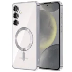 Uray store Samsung Galaxy S24 Kılıf Kross Magneticsafe Kapak - Gümüş