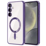 Uray store Samsung Galaxy S24 Kılıf Kross Magneticsafe Kapak - Mor