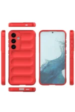 Uray store Samsung Galaxy S24 Kılıf Optimum Silikon - Kırmızı - Görsel 2