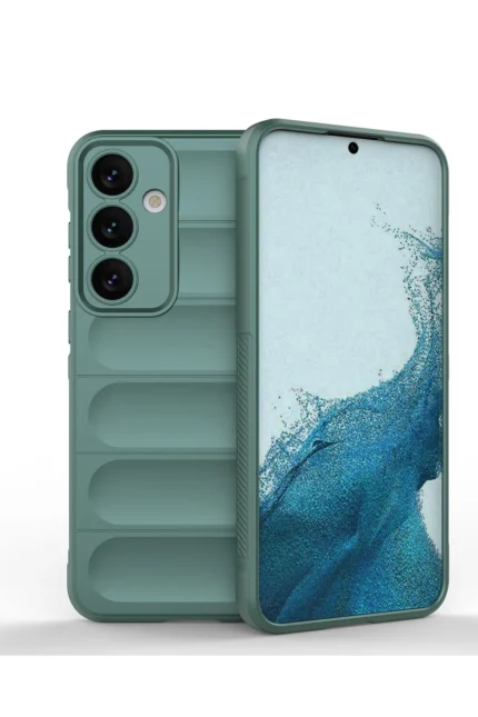 Uray store Samsung Galaxy S24 Kılıf Optimum Silikon - Koyu Yeşil