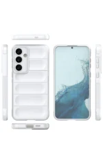 Uray store Samsung Galaxy S24 Kılıf Optimum Silikon - Krem - Görsel 2