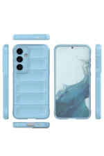 Uray store Samsung Galaxy S24 Kılıf Optimum Silikon - Sky Blue - Görsel 2