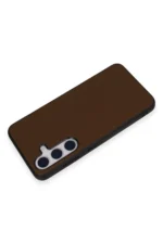 Uray store Samsung Galaxy S24 Kılıf Taft Kapak - Kahverengi - Görsel 2