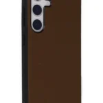 Uray store Samsung Galaxy S24 Kılıf Taft Kapak - Kahverengi
