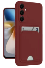 Uray store Samsung Galaxy S24 Plus Kelvin Kartvizitli Silikon - Bordo
