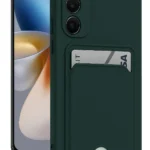 Uray store Samsung Galaxy S24 Plus Kelvin Kartvizitli Silikon - Koyu Yeşil
