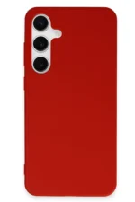 Uray store Samsung Galaxy S24 Plus Kılıf First Silikon - Kırmızı - Görsel 3