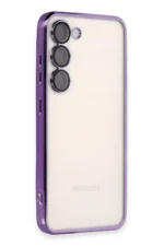 Uray store Samsung Galaxy S24 Plus Kılıf Razer Lensli Silikon - Mor