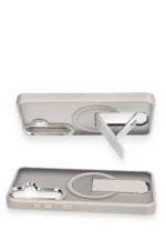 Uray store Samsung Galaxy S24 Tork Magsafe Standlı Kapak - Derin Mor - Görsel 3