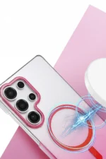 Uray store Samsung Galaxy S24 Ultra Glossy Magsafe Kapak - Çöl Titanyum - Görsel 2