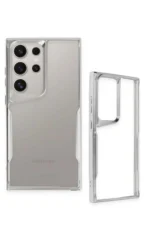Uray store Samsung Galaxy S24 Ultra Kılıf Boyi Silikon Kapak - Derin Mor - Görsel 3