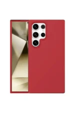 Uray store Samsung Galaxy S24 Ultra Kılıf First Silikon - Kırmızı