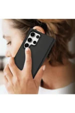 Uray store Samsung Galaxy S24 Ultra Kılıf First Silikon - Koyu Yeşil - Görsel 2