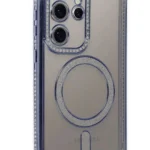 Uray store Samsung Galaxy S24 Ultra Kılıf Joke Simli Magneticsafe Kılıf - Mavi