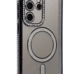 Uray store Samsung Galaxy S24 Ultra Kılıf Joke Simli Magneticsafe Kılıf - Siyah