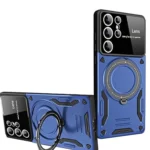Uray store Samsung Galaxy S24 Ultra Kılıf Joy Lens Standlı Kapak - Lacivert