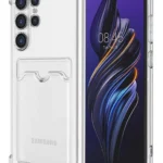 Uray store Samsung Galaxy S24 Ultra Kılıf Kart Şeffaf Silikon - Şeffaf