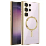 Uray store Samsung Galaxy S24 Ultra Kılıf Kross Magneticsafe Kapak - Gold