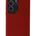 Uray store Samsung Galaxy S24 Ultra Kılıf Loop Deri Silikon - Kırmızı