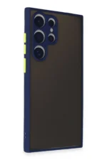 Uray store Samsung Galaxy S24 Ultra Kılıf Montreal Silikon Kapak - Lacivert - Görsel 2