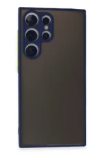Uray store Samsung Galaxy S24 Ultra Kılıf Montreal Silikon Kapak - Lacivert