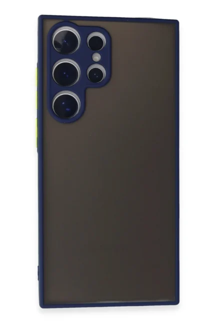 Uray store Samsung Galaxy S24 Ultra Kılıf Montreal Silikon Kapak - Lacivert