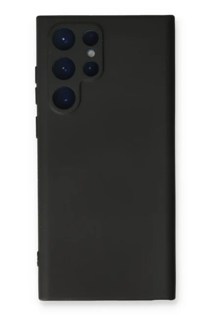 Uray store Samsung Galaxy S24 Ultra Kılıf Nano içi Kadife Silikon - Siyah