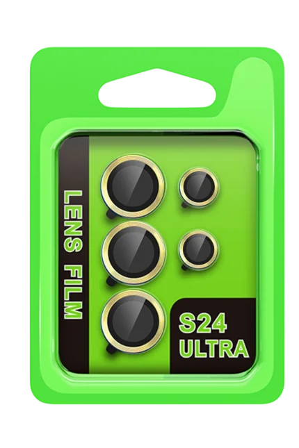 Uray store Samsung Galaxy S24 Ultra Raze Metal Kamera Lens - Sarı