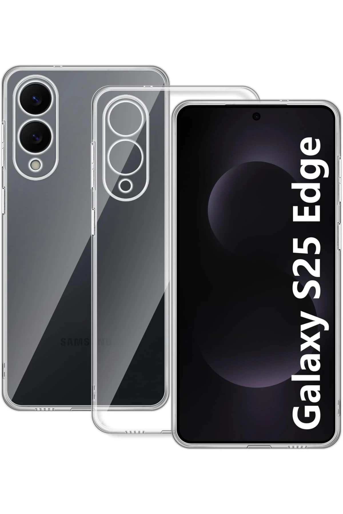 newface-samsung-galaxy-s25-edge-kilif-lux-seffaf-silikon-default Uray store Samsung Galaxy S25 Edge Kılıf Lüx Şeffaf Silikon - Görsel 1