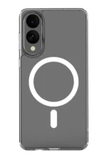 Uray store Samsung Galaxy S25 Edge Kılıf Magneticsafe Şeffaf Silikon - Şeffaf - Görsel 2